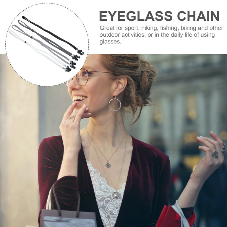 8Pcs Adjustable Glasses Holders Glasses Chains Adjustable Sunglasses  Retainers Eyeglass Straps 