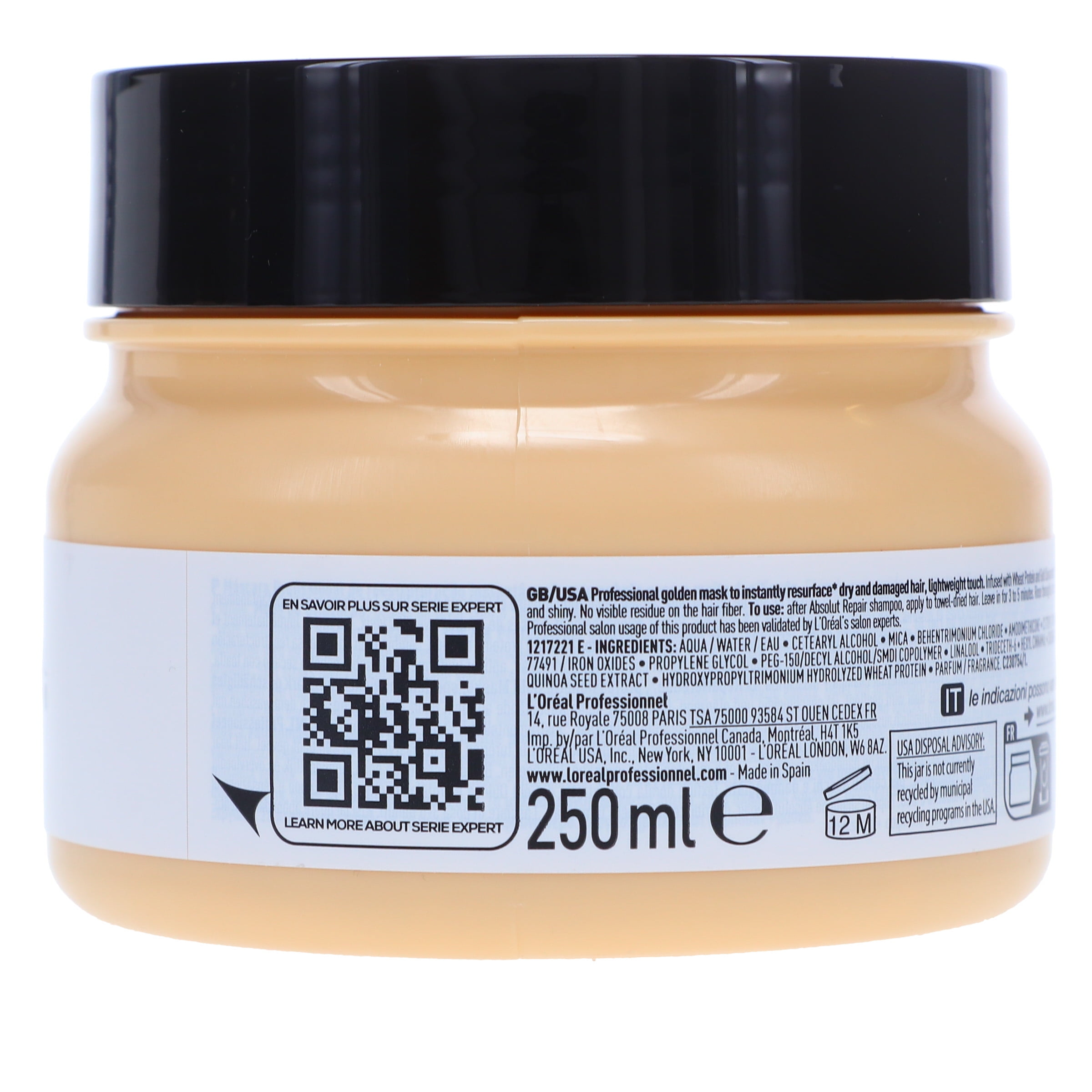 L'Oreal Professionnel Serie Expert Absolut Repair Golden Mask 8.5 oz