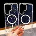 thumbnail image 3 of ELEHOLD Magnetic Case for Samsung Galaxy S26 Ultra, Shockproof Bling Diamond Clear Protective Cover, Wireless Charging,F, 3 of 9