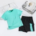 thumbnail image 2 of NIEWTR Toddler Boys Clothes 2 Piece Set Mesh Athletic Summer Short Sleeve T-Shirt and Shorts Kids Outfit Set(A01-Green,4-5 Years), 2 of 4