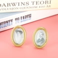 thumbnail image 4 of M Buder 2Pcs/Set Casa de Muñecas Marco Ovalado en Miniatura DIY Accesorios Decoración de Pared Estilo Europeo Medieval para Escenas 1:12 Juguete Coleccionable de Plástico (3.8 cm / 1.5 in), 4 of 8