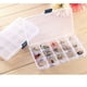 thumbnail image 5 of Caja organizadora de joyas para pendientes, 4 unidades, transparente, con 15 compartimentos, 5 of 5