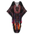 thumbnail image 4 of Plus Size Kaftan for Women Print Summer Caftan Loungewear Maxi Beach Dress Casual Housewear Over Sized moomoo Dresses Night Gown Resort Tunic Beachwear, 4 of 11