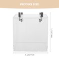 thumbnail image 2 of ROSENICE 1Pack Transparent Acrylic Bird Bathing Box for Small Parrots and Finches 5.1X4.3X5.1in, 2 of 8