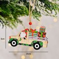 thumbnail image 3 of Adornos navideños de gnomo con colgante de madera pintado para Navidad 2022, decoración navideña para el hogar, decoración de Año Nuevo 2023, 3 of 5