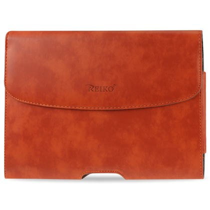 Horizontal Pouch Apple iPad3 PLUS ORANGE HORSE SKIN PATTERN