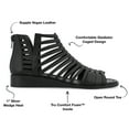 thumbnail image 3 of Journee Women's Delilah Tru Comfort Gladiator Wedge Sandals, Wide Width Available, 3 of 7