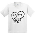 thumbnail image 3 of Inktastic I Love My Gigi in Black Chalk Heart Youth T-Shirt, 3 of 5