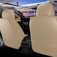 thumbnail image 5 of Maidao Car Seat Covers Full Set for Acura for TL 2004-2014 5 Seats Waterproof Premium Leather Front and Back Seat Protectors with Headrest Beige, 5 of 9