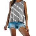 thumbnail image 2 of Sngxgn Womens Casual Summer Halter Neck Tank Tops Sleeveless Shirts Loose Fit Blouse(Grey,L), 2 of 4