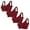 Red, variant on Guluxicc 4 Pack Wireless Bras for Women Seamless Push Up Bra No Underwire Comfort Everyday Bras, Red, 2XL