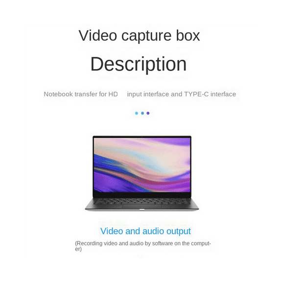 4K1080P 60Hz Video Capture Card -Compatible to Type C Video Capture Card is Suitable for Game Camera Recording Live