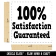 thumbnail image 2 of 100 Percent Satisfaction Guaranteed Self-Inking Rubber Stamp Ink Stamper - Green Ink - Small 1 Inch, 2 of 7