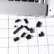thumbnail image 3 of FELTECHELECTR 13 tapones antipolvo de silicona para puerto USB, a prueba de humedad, protectores de puerto de carga, de uso común para portátiles (negro), 3 of 6
