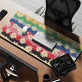 thumbnail image 2 of Long Mouse Pads for Desk,Pioneer Flower Floral Print Pattern Desk Mats on Top Of Desks, Desk Mouse Pad Extra Large with 3mm Non-Slip Base and Stitched Edge for Gaming,Office,Work,Home 35.4"x15.7", 2 of 6