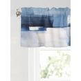 thumbnail image 6 of Valances for Windows Abstract Stitching Rod Pocket Cafe Window Treatments Valance Curtains for Kitchen Bathroom Laundry Basement Windows 42"x18", 6 of 9