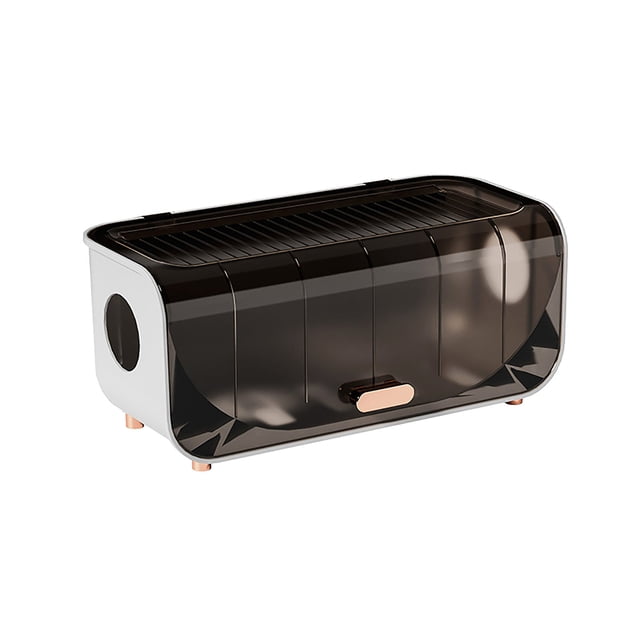 Caja de gestión de cables de plástico de fácil montaje, protección de seguridad, caja organizadora de cables para regletas de enchufes, cargadores, adaptadores, cables, café