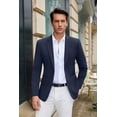thumbnail image 3 of COOFANDY Mens Casual Sport Coats Fitted Fashion Blazer One Button Lightweight Suit Jacket, 3 of 6