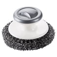 thumbnail image 4 of FONDOTIN Kitchen Scrub Brush Wok Cleaning Scrub Brush Grey Non-Scratching 1Set, 4 of 8