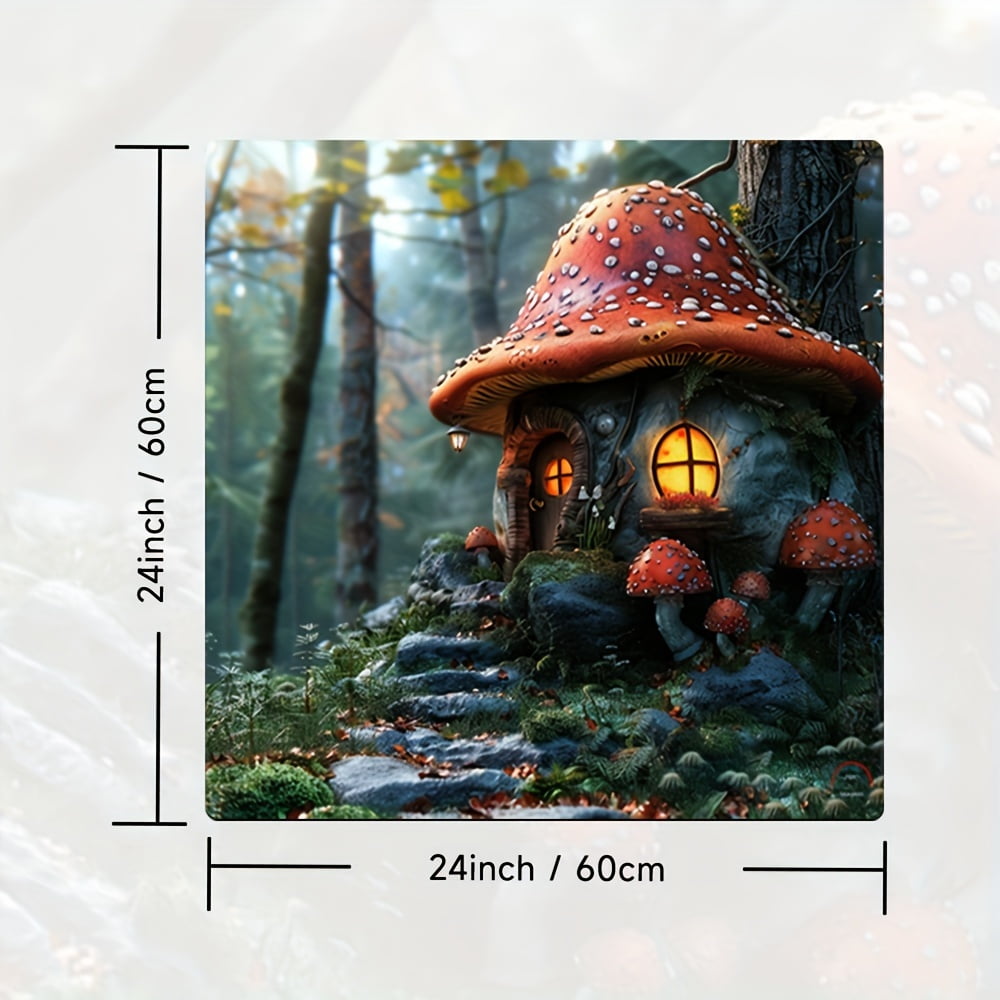 Mushroom Room Pattern, Washer And Dryer Top Protection Mat, Washing Machine Dust Cover Mat, Kitchen Accessories, Non-Slip, For Laundry Bathroom Home Decor, Room Decor
