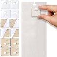 thumbnail image 1 of SOGEWO 30 Set 60 Pieces Clear Vertical Blind Repair Tabs Vertical Blind Repair Kit Vertical Blinds Replacement slats with 2 Alcohol Wipes, 1 of 1