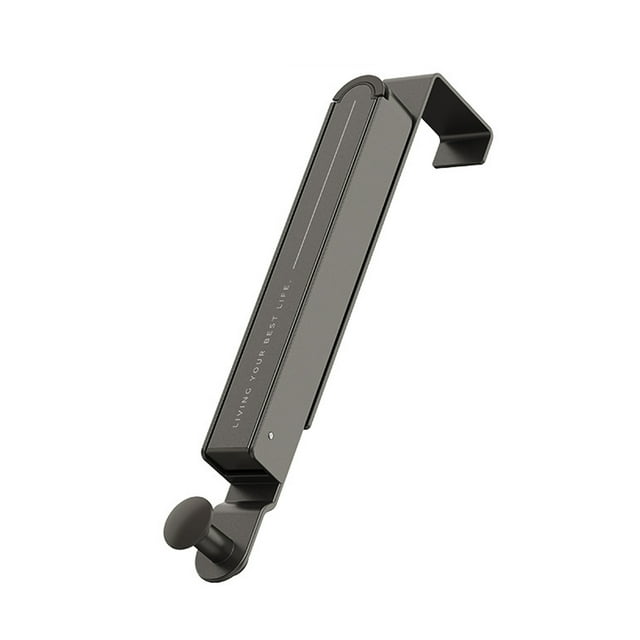 Advancent Solución de almacenamiento versátil: ganchos plegables para puerta con 6 perchas y extensiones. Percha para puerta para ropa. Almacenamiento y organización del hogar Estilo gancho gris