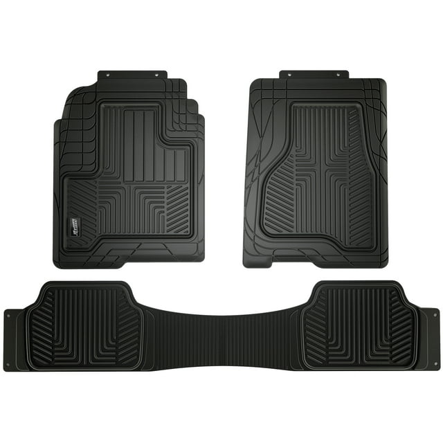 SmartFit 3Piece Black AllWeather Rubber Truck Floor Mats, 79930