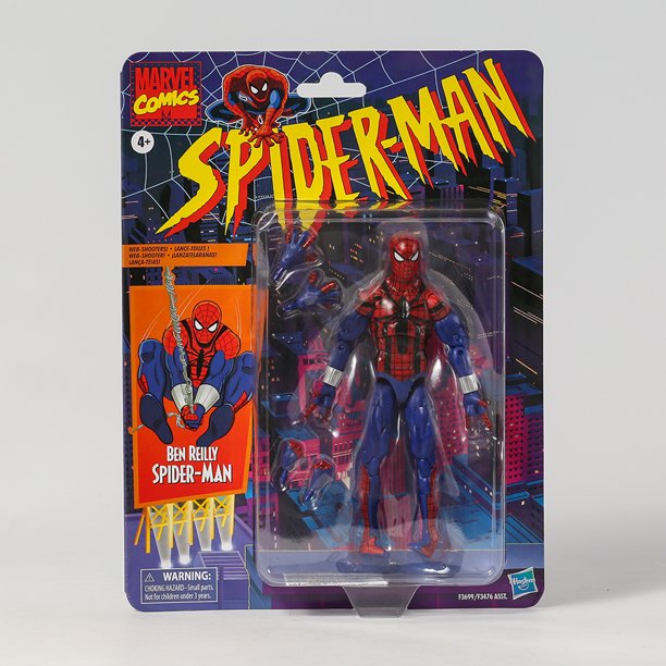 Marvel Legends Retro Cardback Spider-Man Cel-Shading Comics PVC