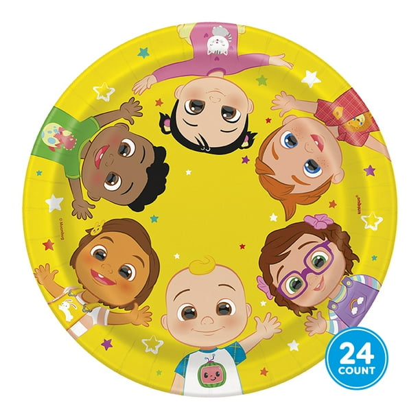 Birthday Plastic Dessert Plates, 7 in, 24 Count