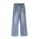 thumbnail image 4 of Pantalones largos de moda para hombre, casuales, de color sólido, con bolsillos y cremallera, cintura elástica, de poliéster., 4 of 4