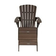 thumbnail image 5 of Lifetime Outdoor Polystyrene Adirondack Chair and Table Combo,  Rustic Brown (60294), 5 of 16