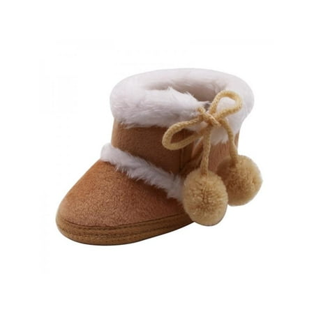 

Winter Baby Girl Cute Cotton Boots Casual Shoes First Walkers Newborn Casual Non-slip Soft Sole Warm Shoe