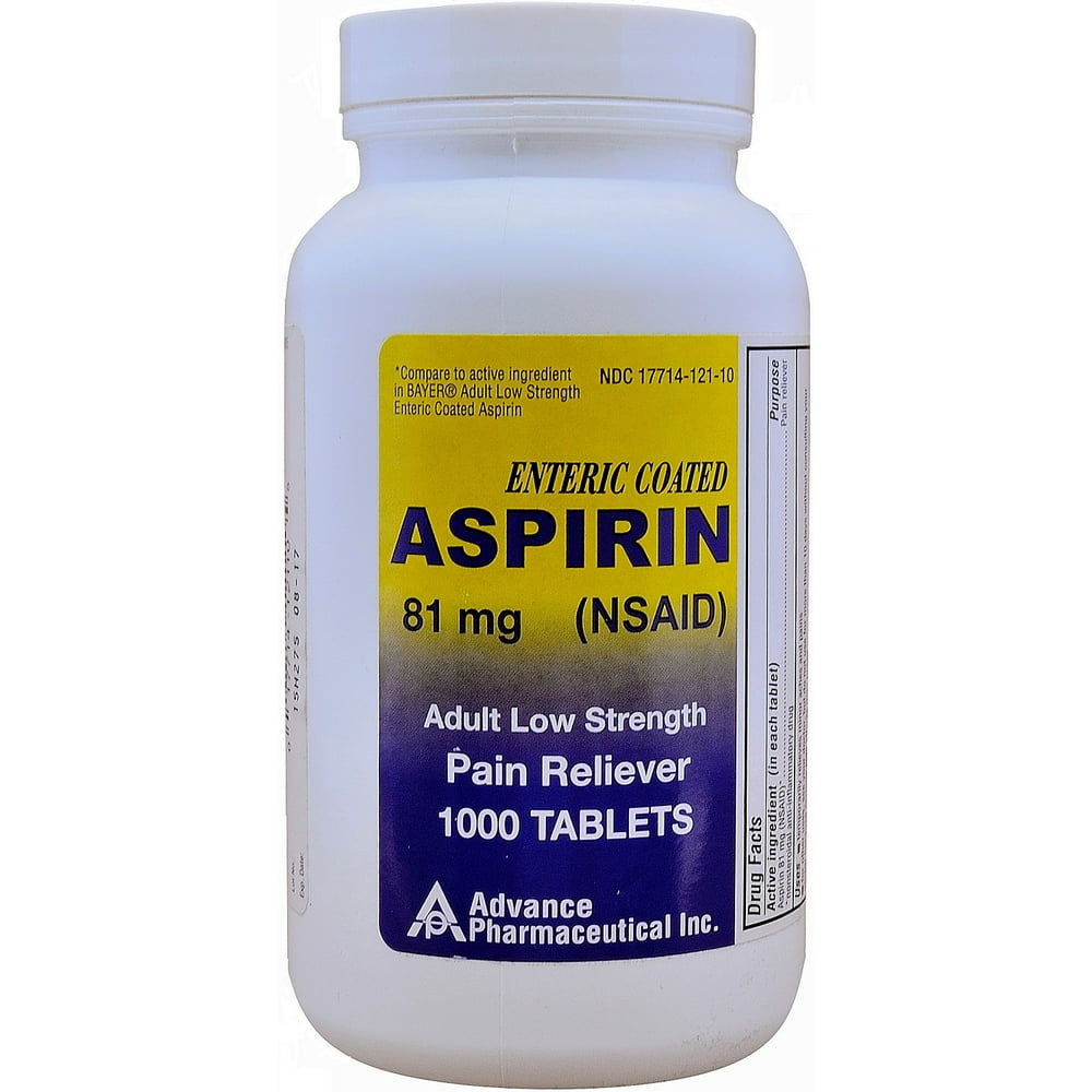 Aspirin 81 mg Generic for Bayer Low Dose Adult Aspirin Regimen Enteric