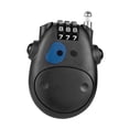 thumbnail image 4 of Candado de cable para snowboard, longitud 83 cm, 3 diales, para bicicleta de carretera, snowboard Negro, 4 of 9