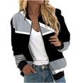 thumbnail image 2 of SDNall Womens New Casual Fashion Long-Sleeved Zipper Pocket Print Style Jacket, 2 of 5