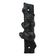 thumbnail image 2 of Rustic Western Forest Black Bear Climbing Tree Cast Iron Door Knocker Figurine, 2 of 5