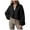 Black, variant on larppty Womens Fleece Jackets Zip Up Oversized Sweatshirts Winter Clothes Long Sleeve Crop Sherpa Fall Outfits Fashion (Navy, XXL)