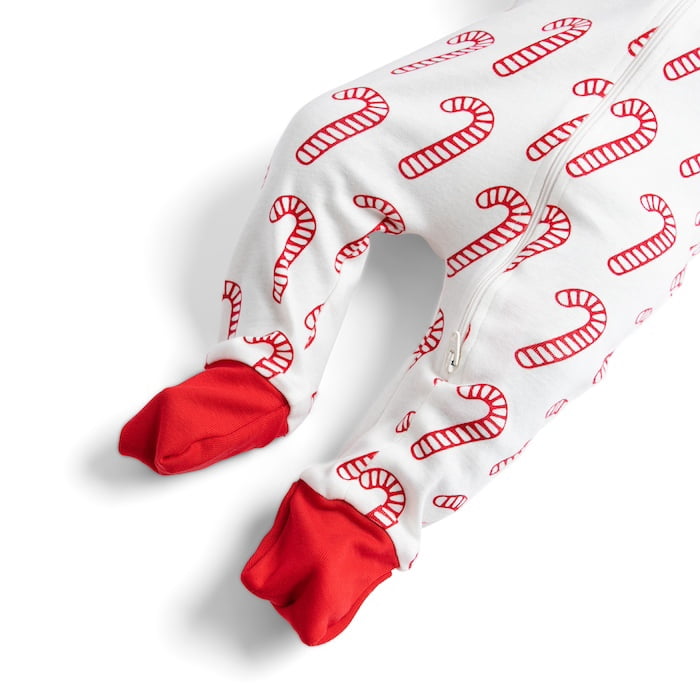 M+A by Monica + Andy Gender Neutral Baby Christmas Organic Cotton One Piece Pajamas and Bib Set, 2-Piece, Sizes 0M-24M