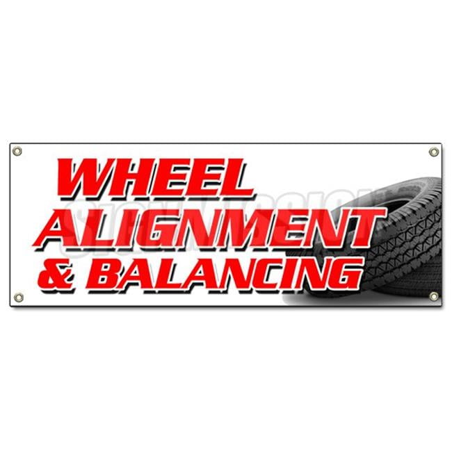 1.5'x4' USED TIRES BANNER Outdoor Indoor Sign Sale Wheels Cars Alignment Rims 