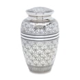 thumbnail image 2 of Urnsdirect2u Silver Fleur De Lis Adult Cremation Urn, 220 cubic inches, 2 of 2
