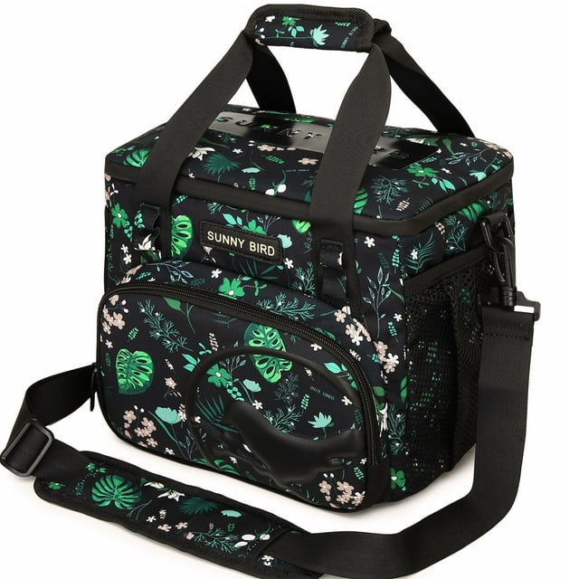 Bolsa Térmica para Almuerzo SUNNY BIRD 12L Grande para 18 Latas Estampado Floral