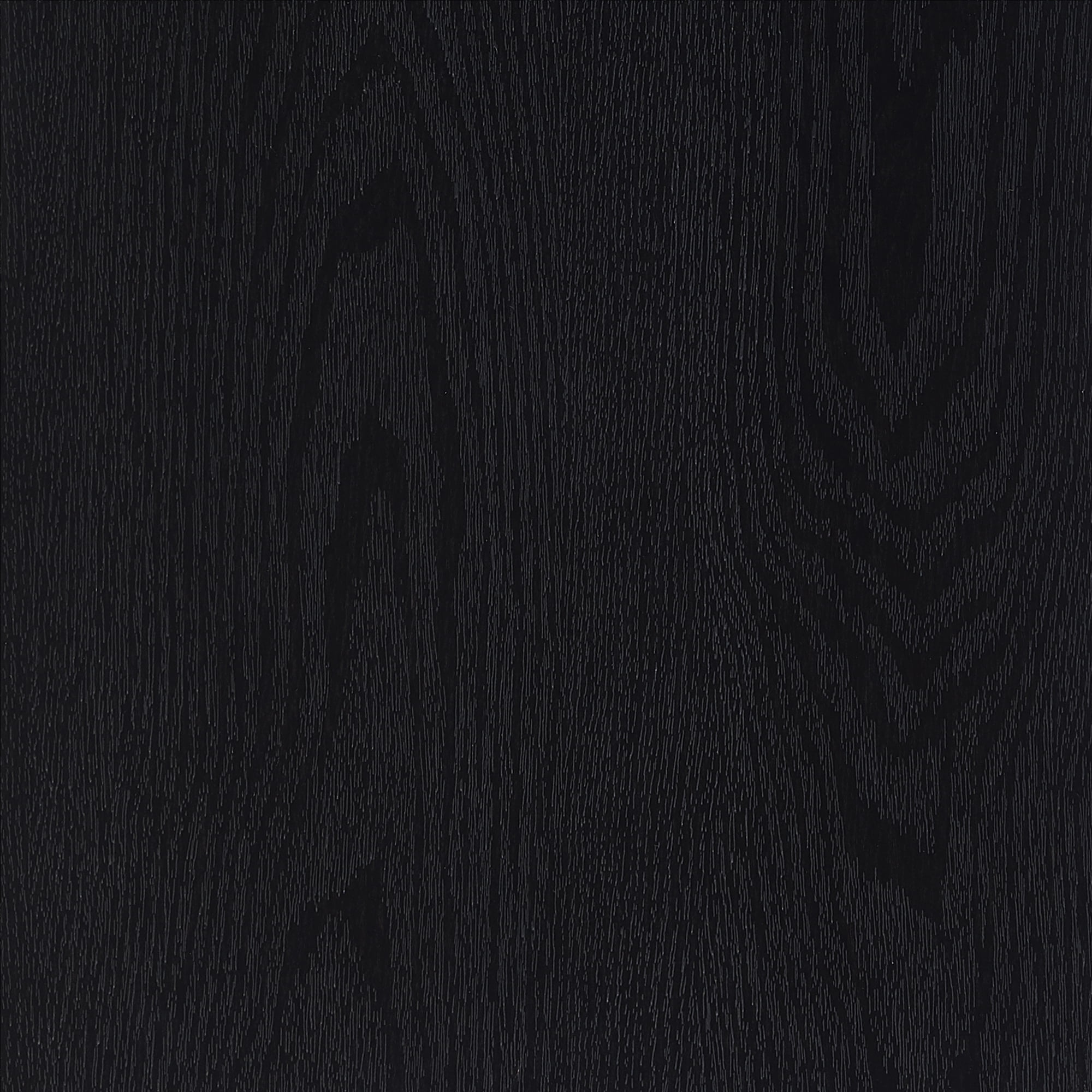 Olie 32" Wide Round Fluted Coffee Table in Black Grain