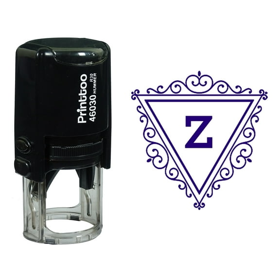 Printtoo Office Stationary REVISED Self Inking Rubber Stamp Stamp-Blue