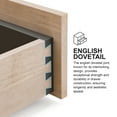 thumbnail image 6 of Furniture of America Jorma 3-Drawer Wood Adult Nightstand, Gray, 6 of 6