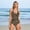 Beige, variant on NMMUED Women Halter Neck One Piece Bathing Suits Tummy Control Swimsuit Deep V Printed Ruched Modest Full Coverage Swimwear Summer Vacation Cruise Poolside Wear Black XXL
