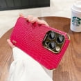 thumbnail image 2 of iPhone Funda De Lujo De Cuero De Cocodrilo Para Iphone11 12 Pro MAX X XS XR Lente De Metal De Cobertura Completa A Prueba De Golpes Cubierta Trasera, 2 of 4