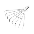 thumbnail image 4 of Garden Rake Head Turf Rake Head Manual Weeder Lightweight Thatch Rake Head Leaf Rake Head for Cleaning Leaves Sticks and Debris Flower Beds flat tines, 4 of 8