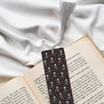 thumbnail image 6 of Kdxio Skeleton with Roses Print Metal Tassel Bookmarks,Perfect Gift for Art Lovers and Bookworms Metal Bookmarks for Women, 6 of 8