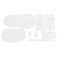 thumbnail image 1 of GUOOL Set Of 8 Acrylic Quilting Templates Stencil Patterns For Leathercraft, DIY Ladies Shoulder Bag, 1 of 9