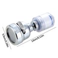 thumbnail image 4 of SSZMDLB under $5 2Pcs Kitchen Faucet Filter, Pressurized Faucet Filter, Splash Proof Kitchen Tap Nozzle, Water Saving Aerator, with 3 Spray Modes, Built in Water Purifier, 360 Degree Rotation, 4 of 9